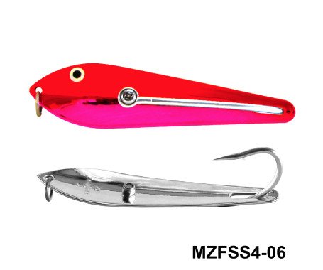 Fishing Spoon with Single Hooks - (Size: 4)